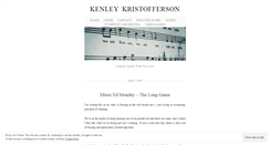 Desktop Screenshot of kenleykristofferson.com