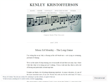 Tablet Screenshot of kenleykristofferson.com